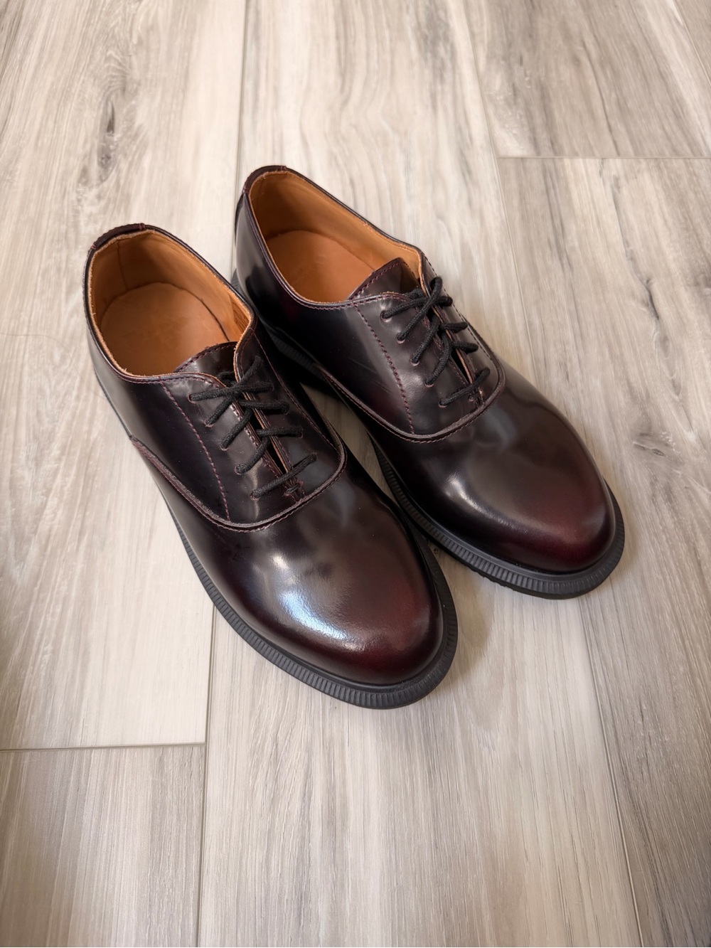 Dr. Martens Bennett Oxblood Leather Oxford Shoes US 7